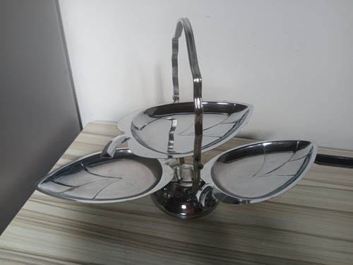 Vtg tier chrome plate - 3-tier,